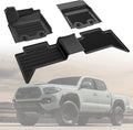 Black All-Weather Heavy Duty TPE Rubber Floor Mats Liners I61048