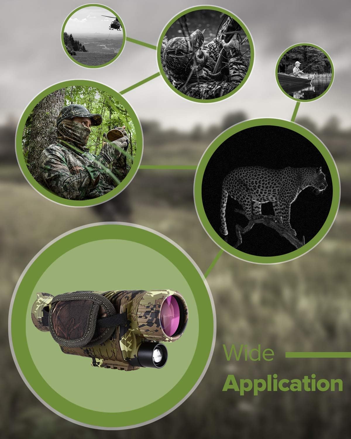 32GB Night Vision Monocular with 32GB Card and 14500 Battery V689542