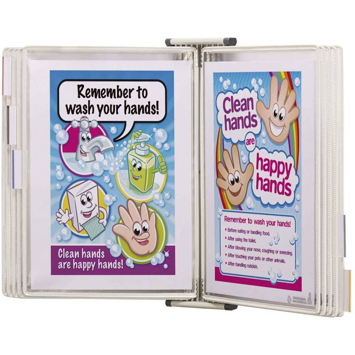 White Wall Reference System with 10 Display Pockets - 20 Sheet Capacity J900327