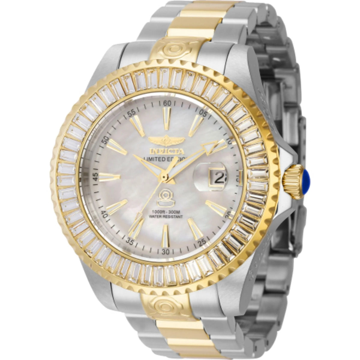 Automatic Crystal White Mother of Pearl Dial Men's Watch N529