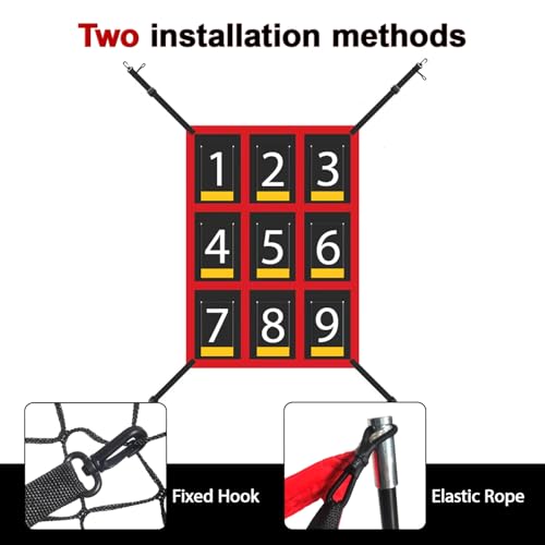Adjustable Baseball Softball Strike Zone Target Net 19x27 in U764931