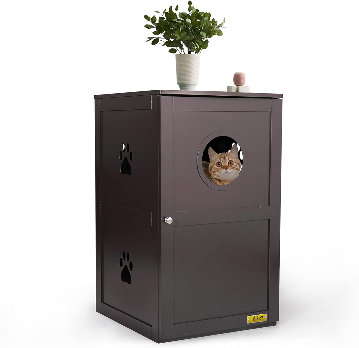 Enclosed Litter Box Enclosure Furniture S2318