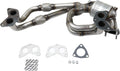 Front Catalytic Converter with 3 Gaskets, 3 Stud Bolts, 9 Nuts A654802