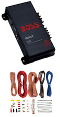 200 Watt 2-Channel Car Audio Amplifier with Wiring Kit K365607