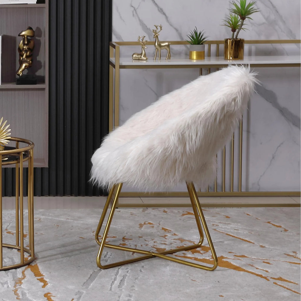 Off-White Bucket Chair F3172