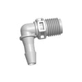 1/4 MPT to 1/4 ID Barb Thread to Tube Elbow Fitting, Bag of 100 M61091