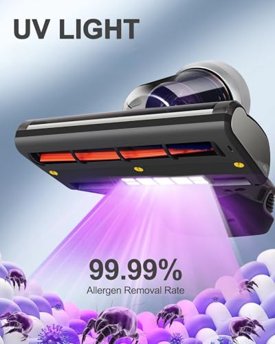 Anti-allergen Mattress Vacuum Cleaner with UV-C Light & 14Kpa Suction T9198