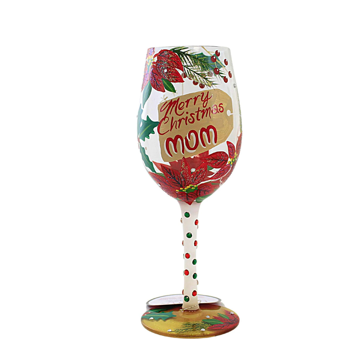 Hand Painted Wine Glass B225