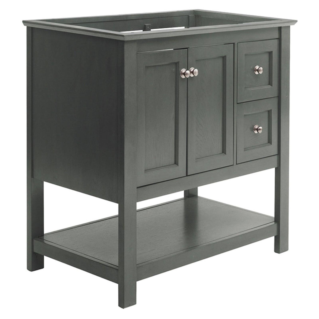 Gray Wood Veneer Bathroom Cabinet H954233