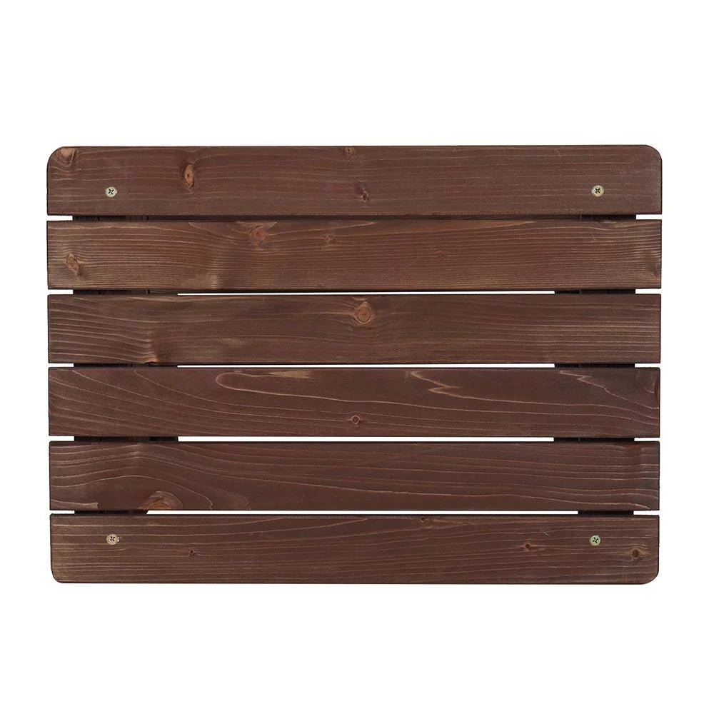 Light Brown 2 Tiers Wooden Side Table Z2798