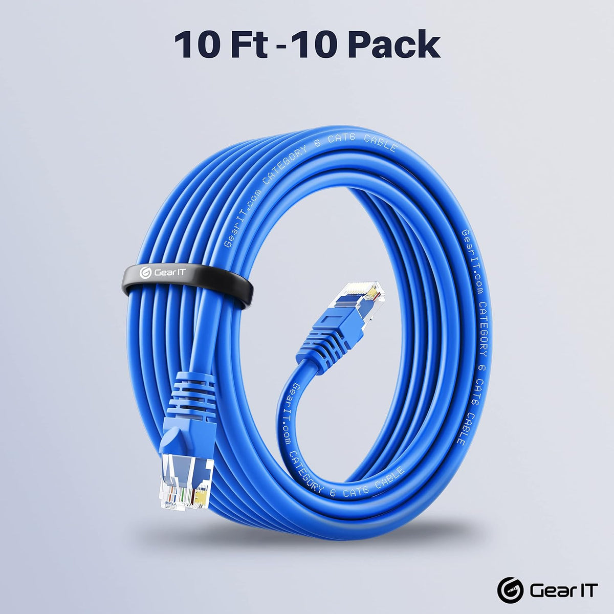 Cat 6 Ethernet Cable 1.5 ft 50-Pack Blue S365