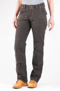 Dark Brown Canvas Work Pants O3443