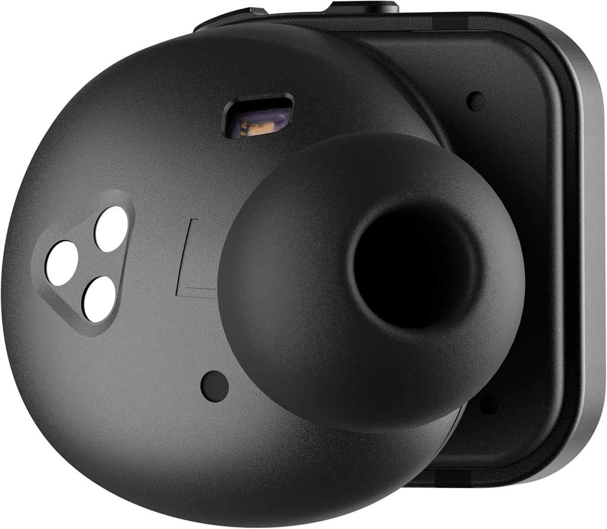 Blue Sapphire Glass Black Case Noise-Cancelling True Wireless Earphones F19275