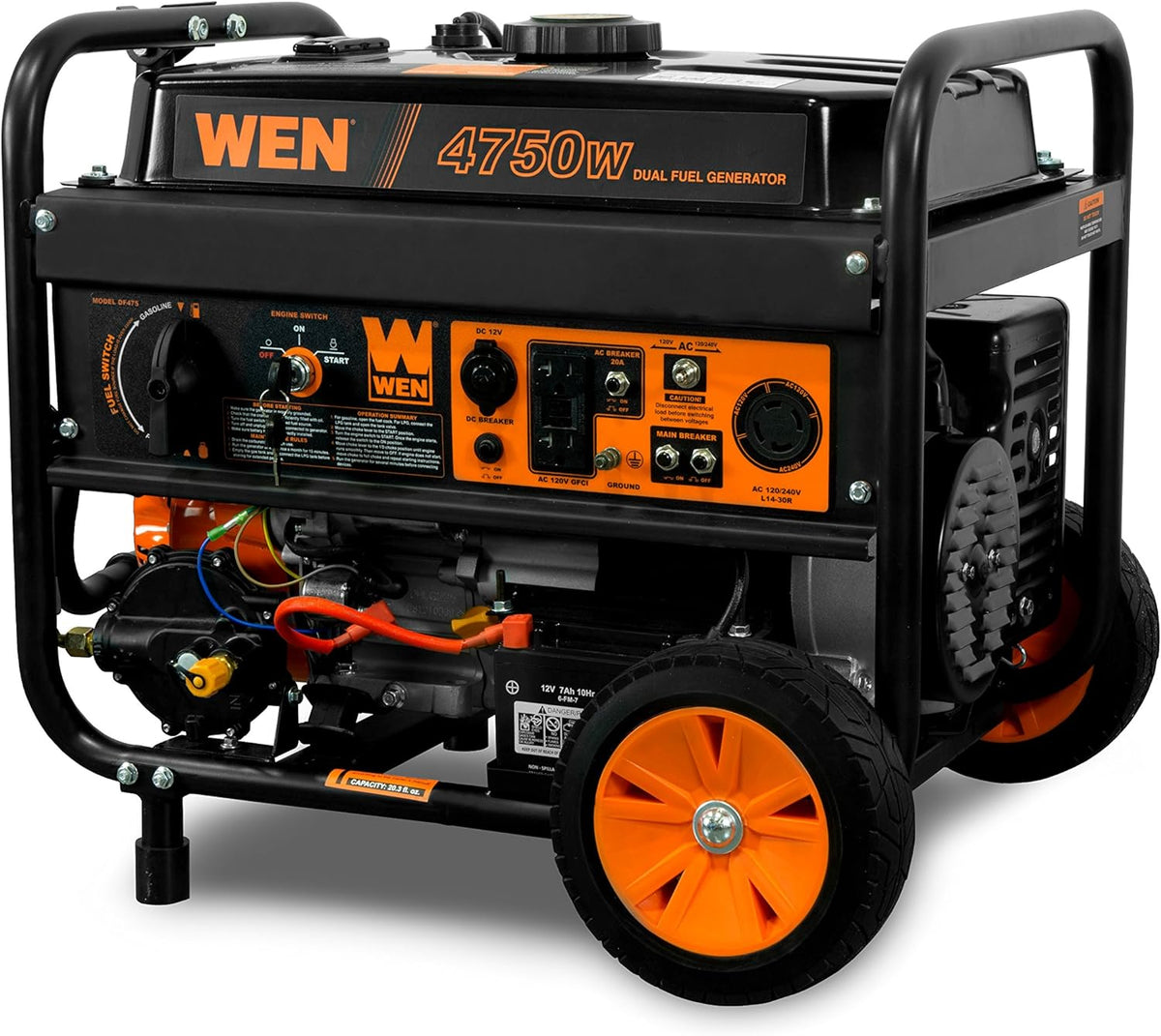 Dual Fuel 4750-Watt Portable Generator with Electric Start A5940