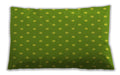 Patterned Outdoor Rectangular Dark Lime Green Lumbar Throw Pillow, 13 inch by 19 inch G3735