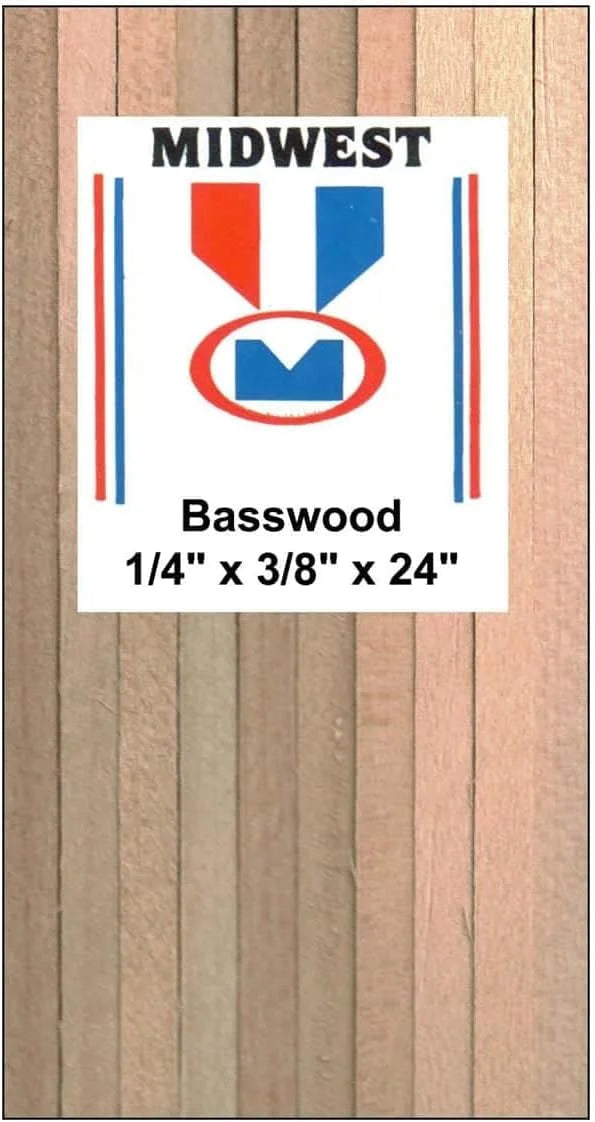 Basswood Strips Wood Building Supplies X5547