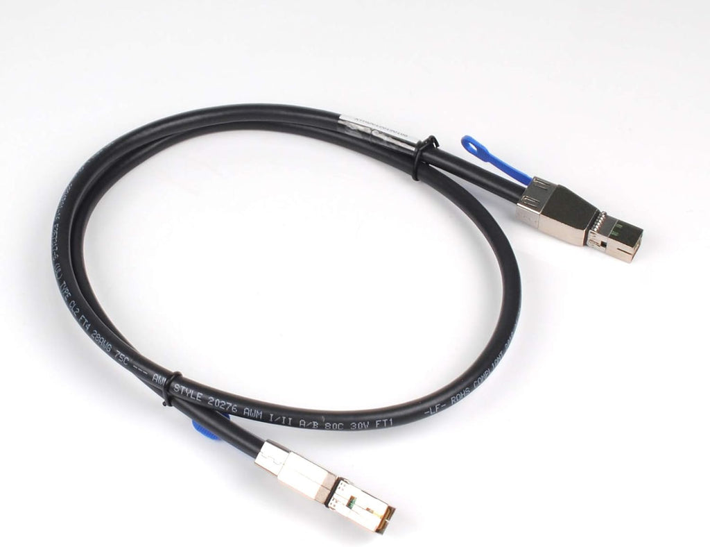 External Mini SAS HD Cable, SFF-8644 to SFF-8644, 1 Meter 3.3ft Pack of 2 F81444