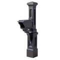 Onyx Black Plastic Mailbox Post Kit D578239
