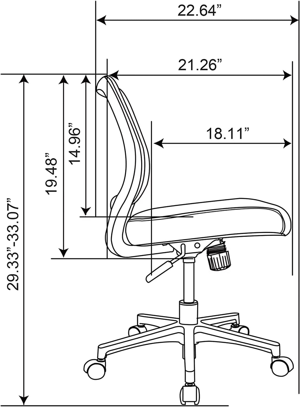 Mesh Fabric Low-Back Task Chair K3305
