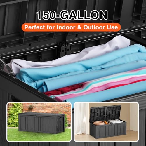 Gray UV Resistant Outdoor Storage Box X401