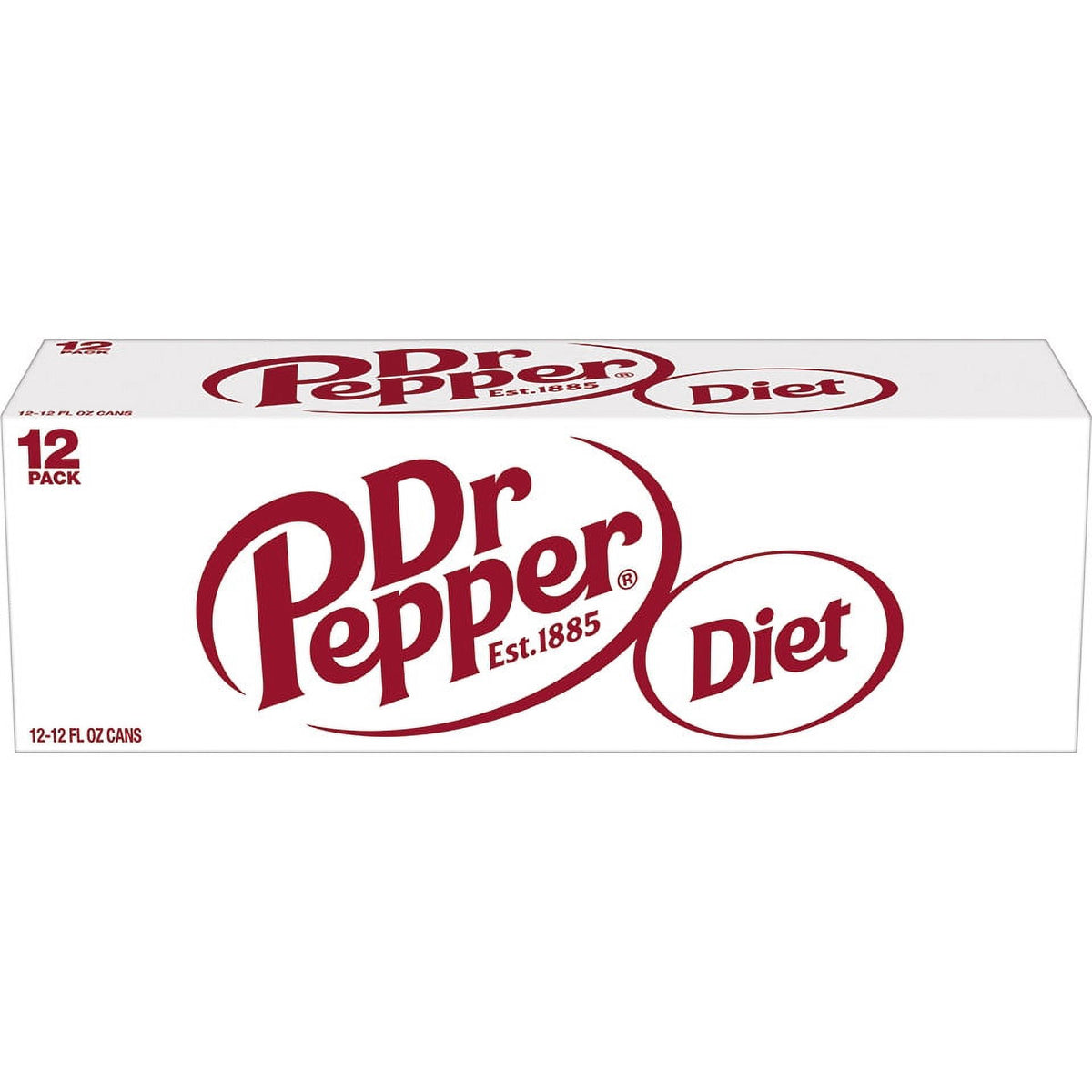 12 Pack Cans Diet Dr Pepper Soda Pop A825