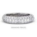 14K White Gold Pave Setting Eternity Ring H700