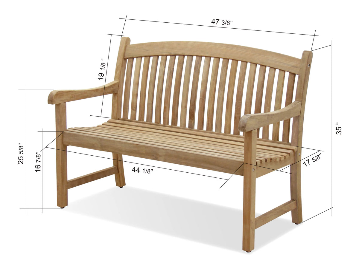 Teak Wood Patio Bench F192