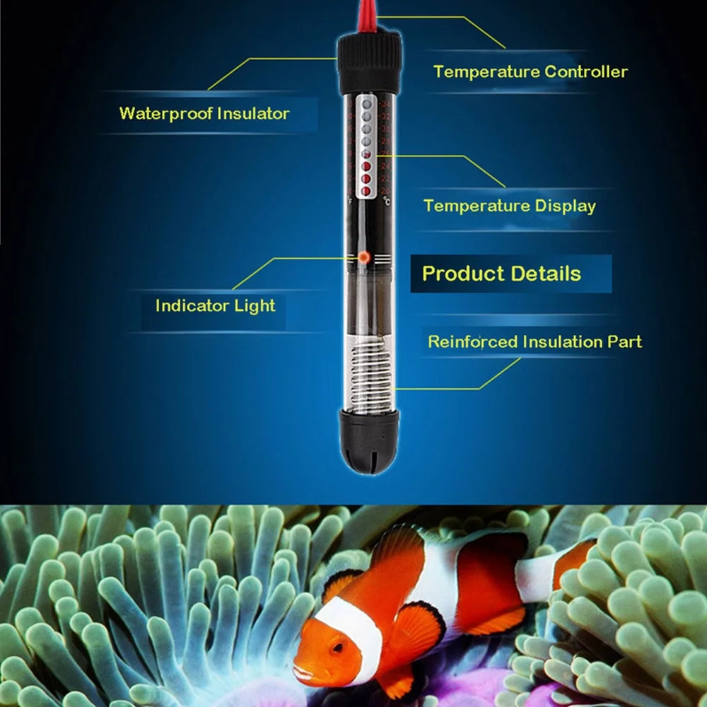 200W Submersible Aquarium Heater with Adjustable Temperature B967
