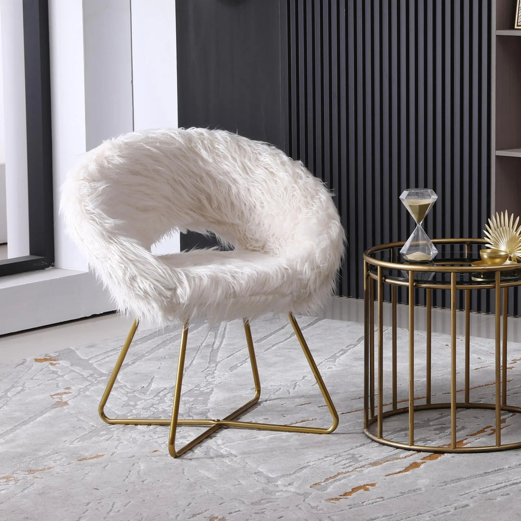 Off-White Bucket Chair F3172