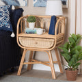 Natural Brown Rattan Nightstand N890347