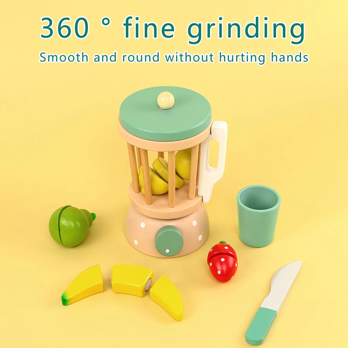 Montessori Wooden Toy Blender Juicer and Smoothie Maker V762813