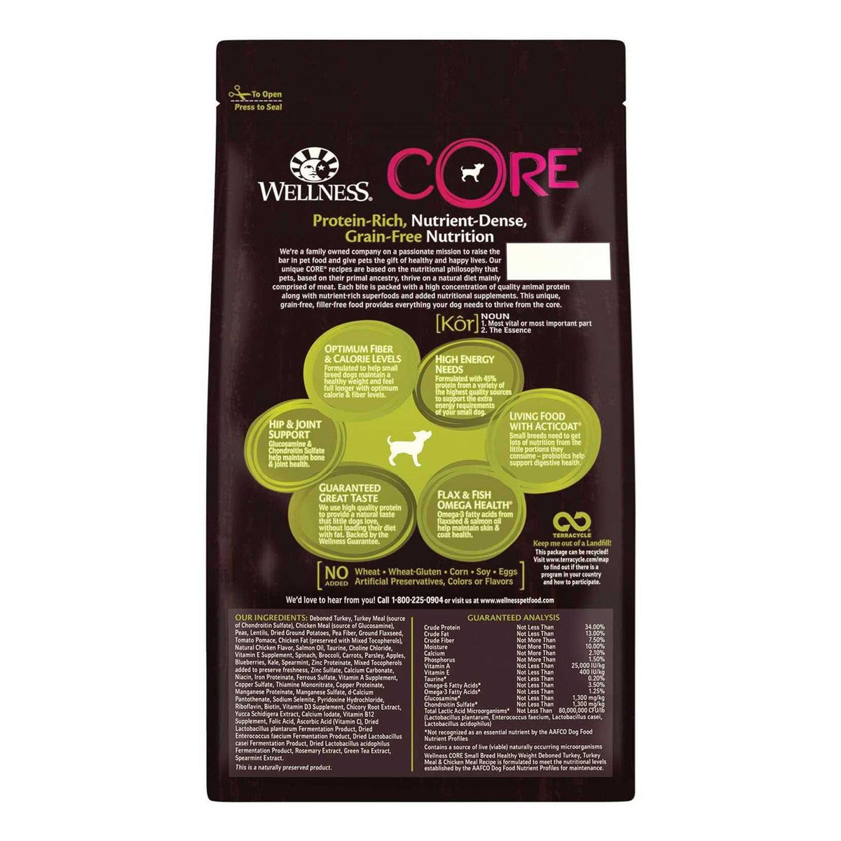 Grain Free Dry Dog Food Small Breed Healthy Weight Z56435