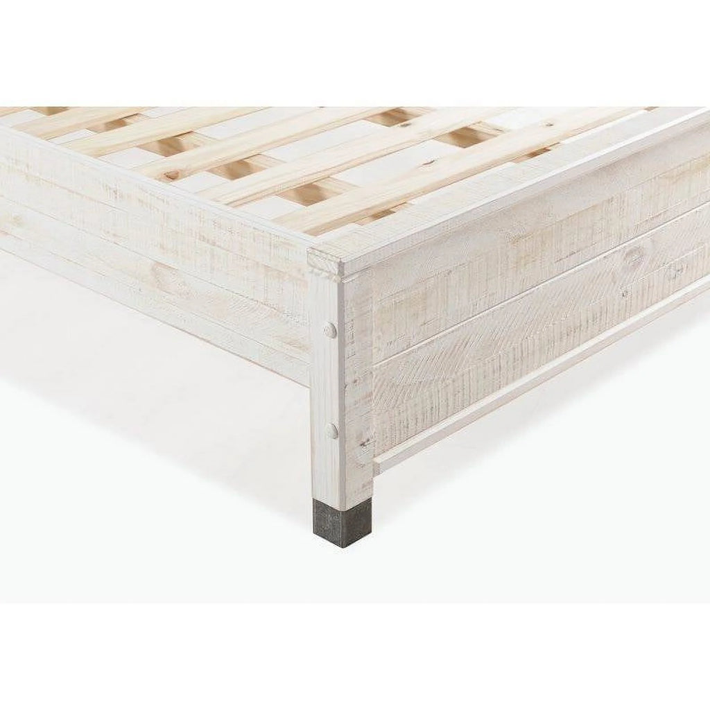 Queen Size Solid Wood Platform Bed Frame with Headboard F766