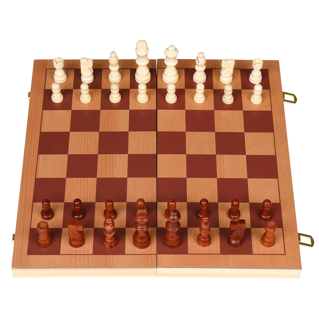 15'' Wooden Folding 3 in 1 Game Set M783085