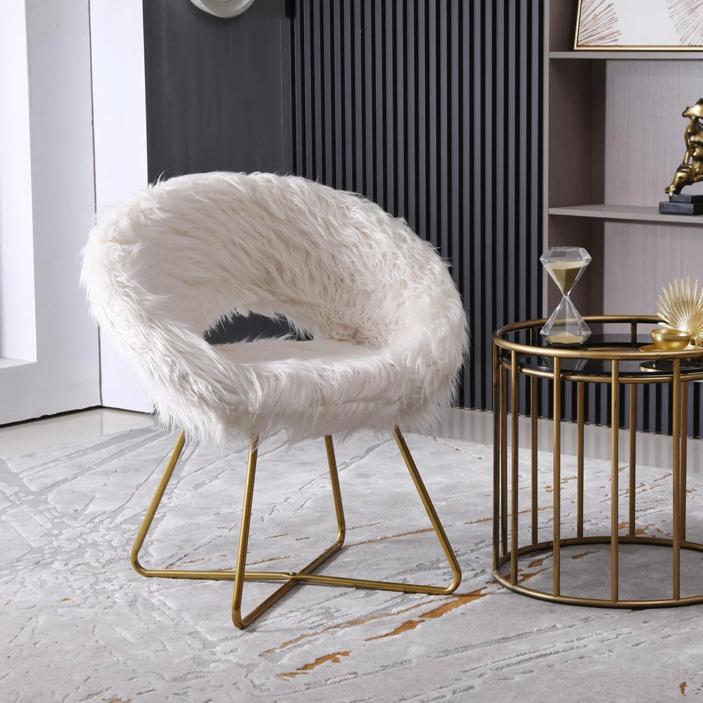 Off-White Bucket Chair F3172