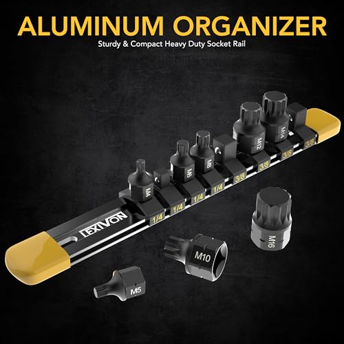Triple Square Spline Bit Socket Set, Extra Long 4-Inch I21112