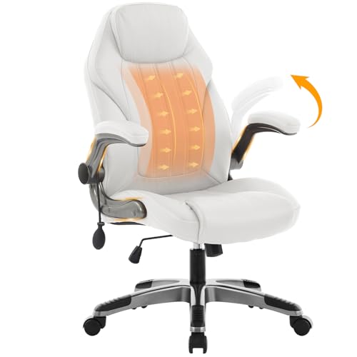 Ergonomic Computer Chair with Flip-Up Arms and Lumbar Support H84497