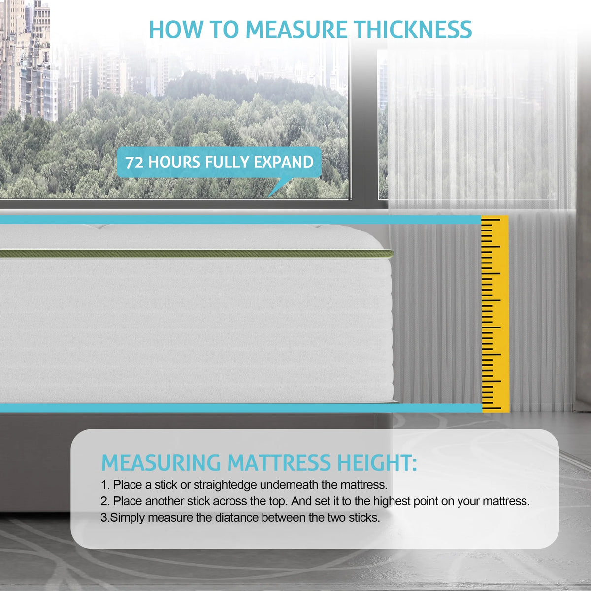 10 Inch Twin Size Gel Memory Foam Hybrid Mattress X2854