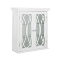 Two Doors Wall Cabinet with 2 Adjustable Tempered Glass Shelves U73386