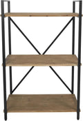 Solid Wood 3 Tier Bookshelf Storage Rack O683