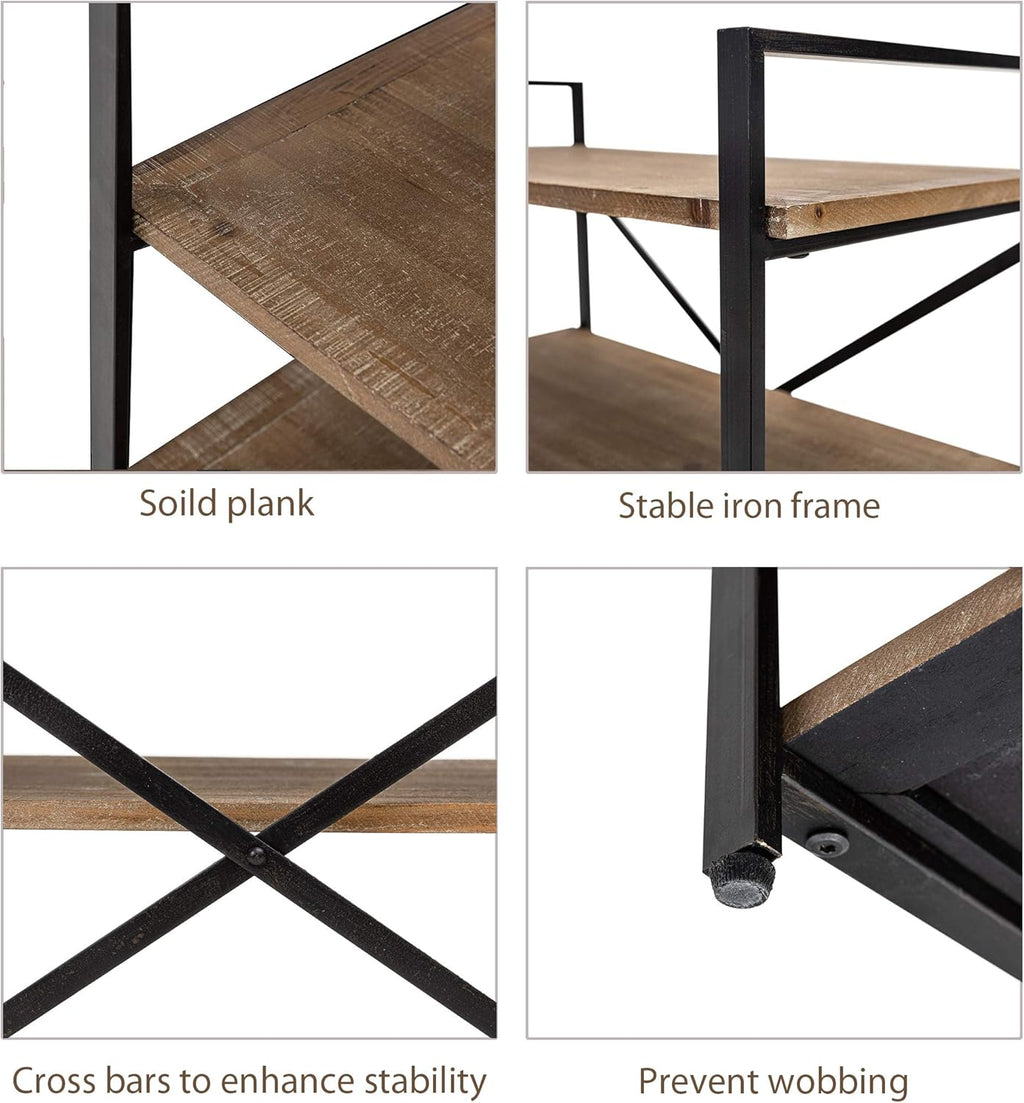 Solid Wood 3 Tier Bookshelf Storage Rack O683