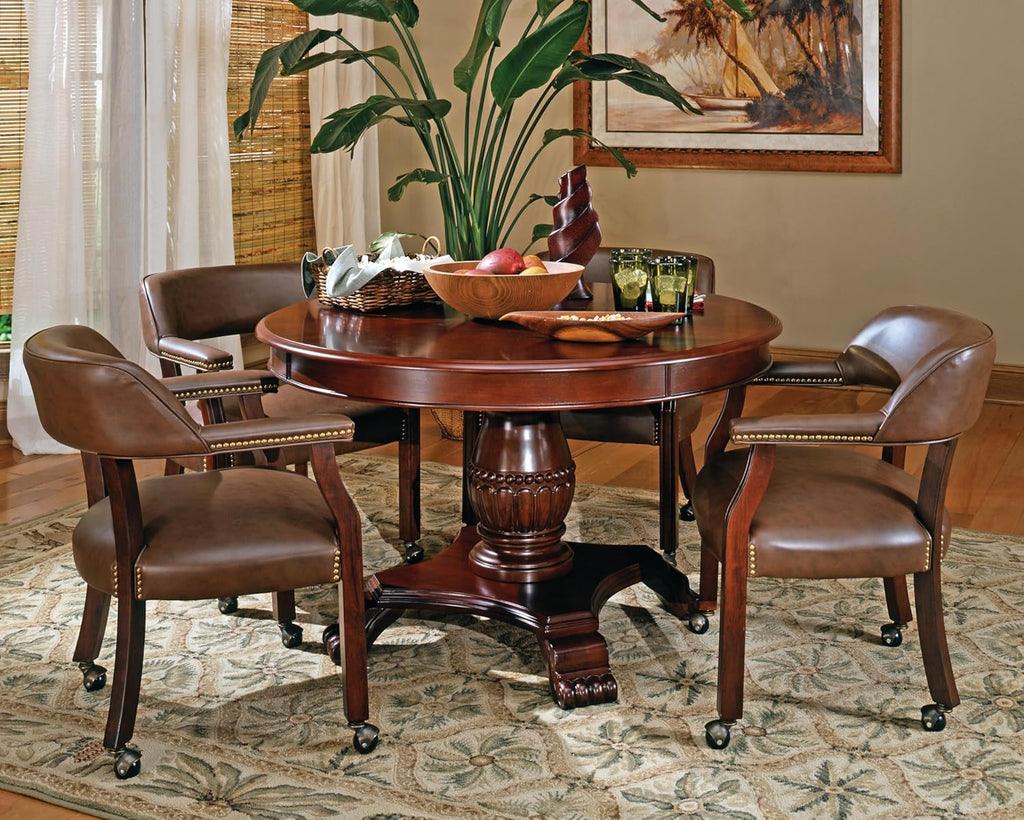 5 Piece Dining Table Set with 4 Captain's Chairs Z285