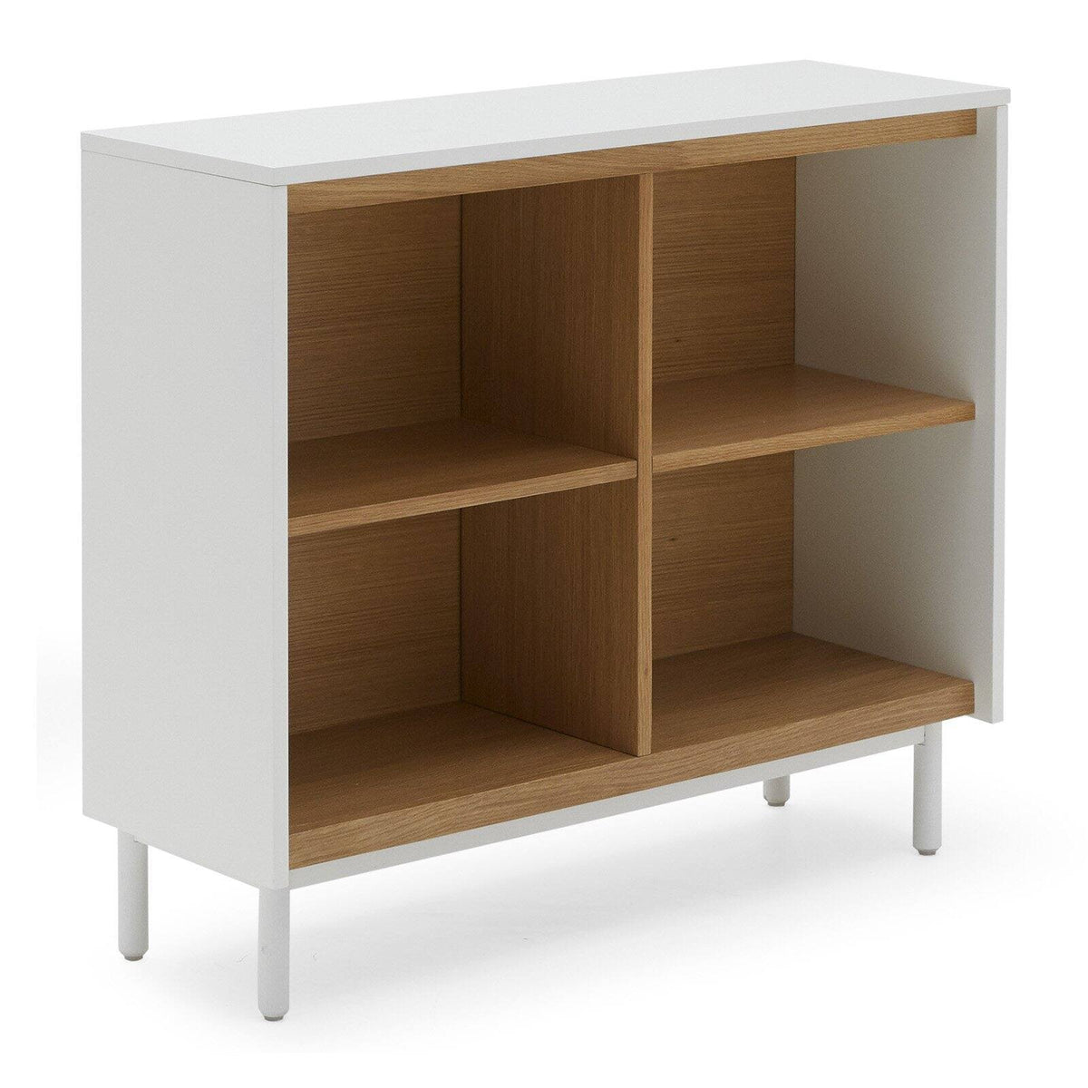 White Console Bookcase M4367
