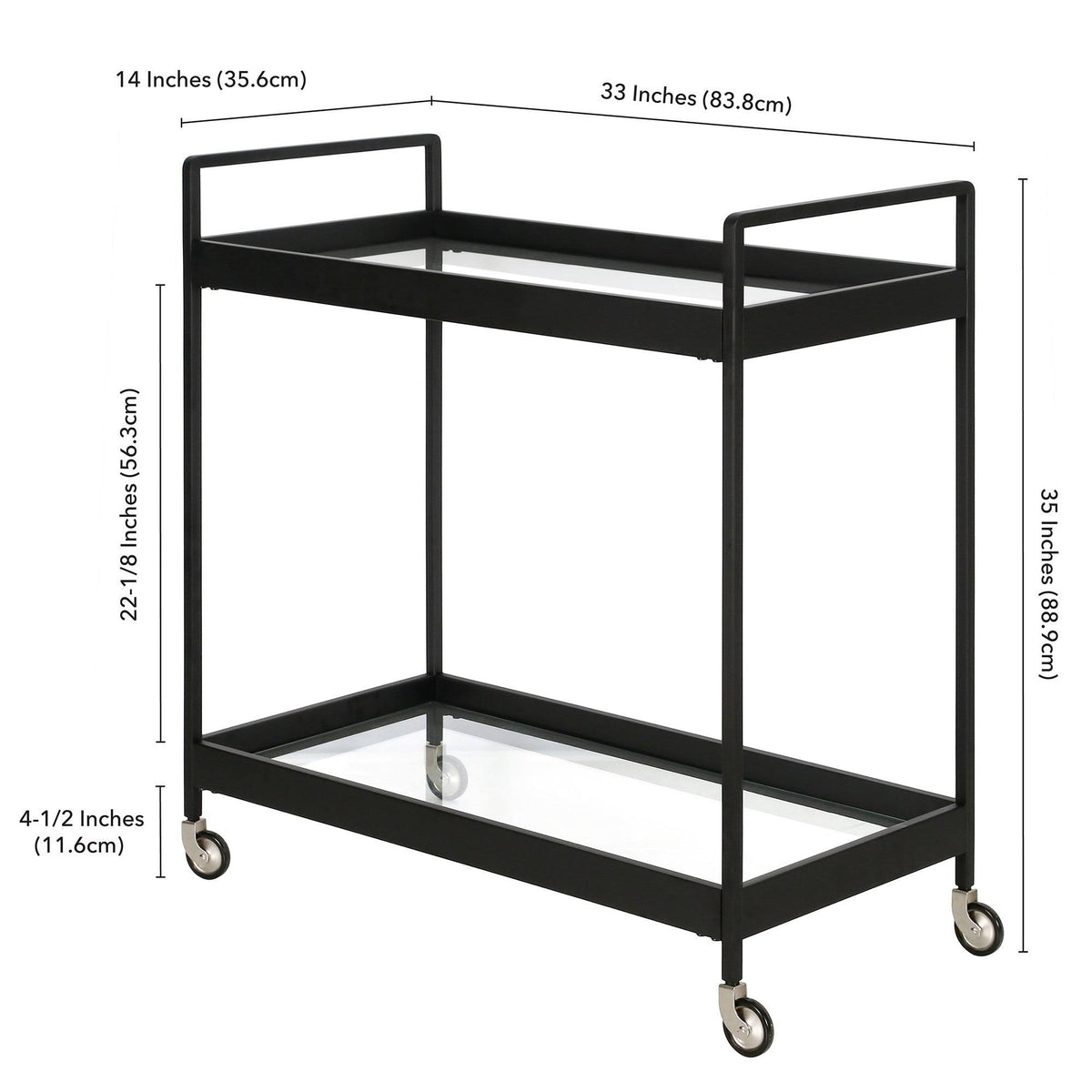 Brass Bar Cart T37365