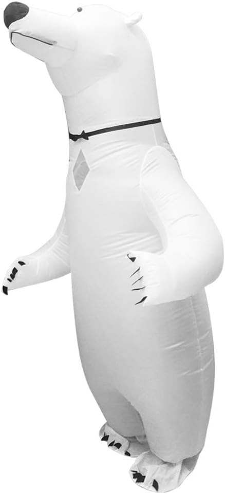 White Inflatable Polar Bear Costume J332