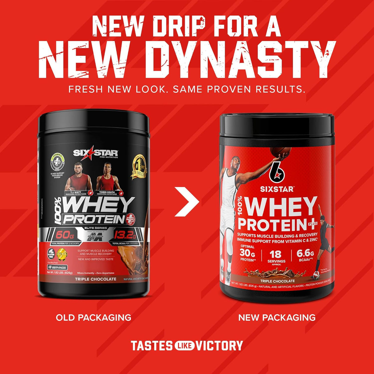 100% Whey Protein Plus Triple Chocolate 1.8lbs L1821