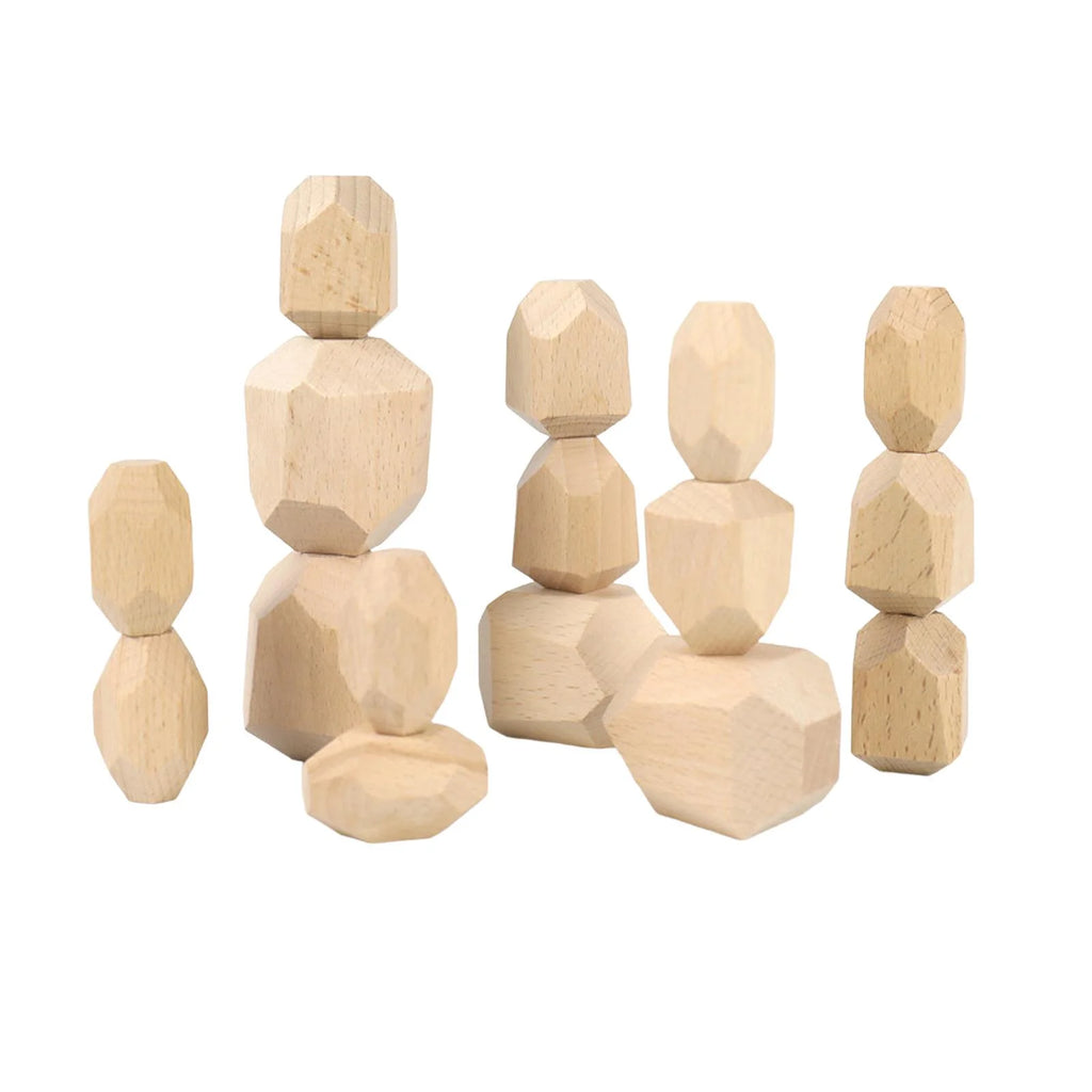 Wooden Stacking Stones Building Blocks Z252