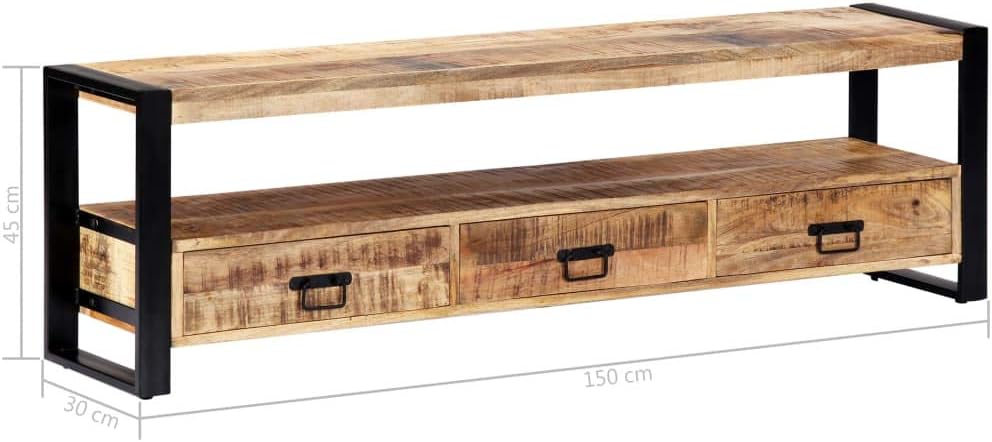 Solid Mango Wood TV Cabinet H13307
