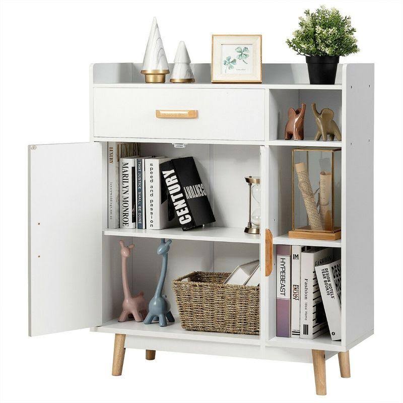 Floor Storage Cabinet Free Standing Cupboard Chest H60412