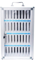 Aluminum Alloy Wall-Mounted Locked Cell Phones Storage Cabinet (36 Slots) F17728
